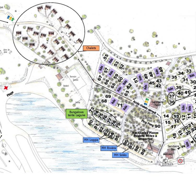 plan camping la chanterelle 2019
