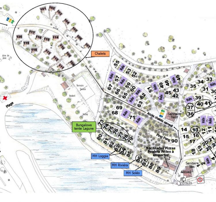 plan camping la chanterelle 2019