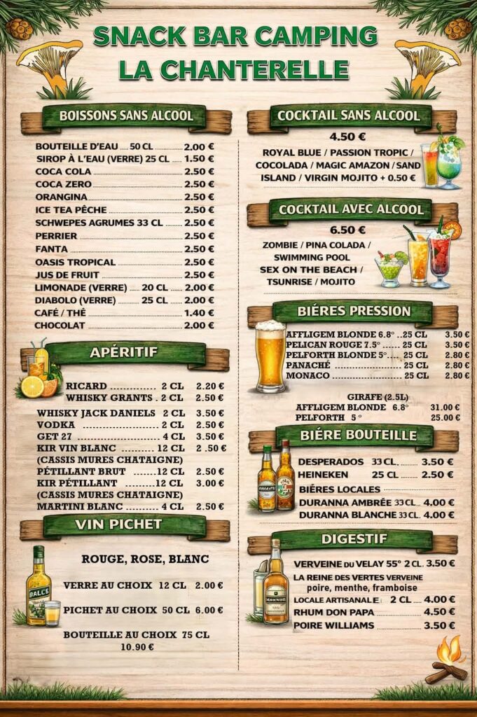 CARTE BAR 2026 Carte bar 2026